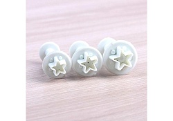 Набор плунжеров кондитерских "Звездочка", 3 шт: d=2/2,2/2,5 см